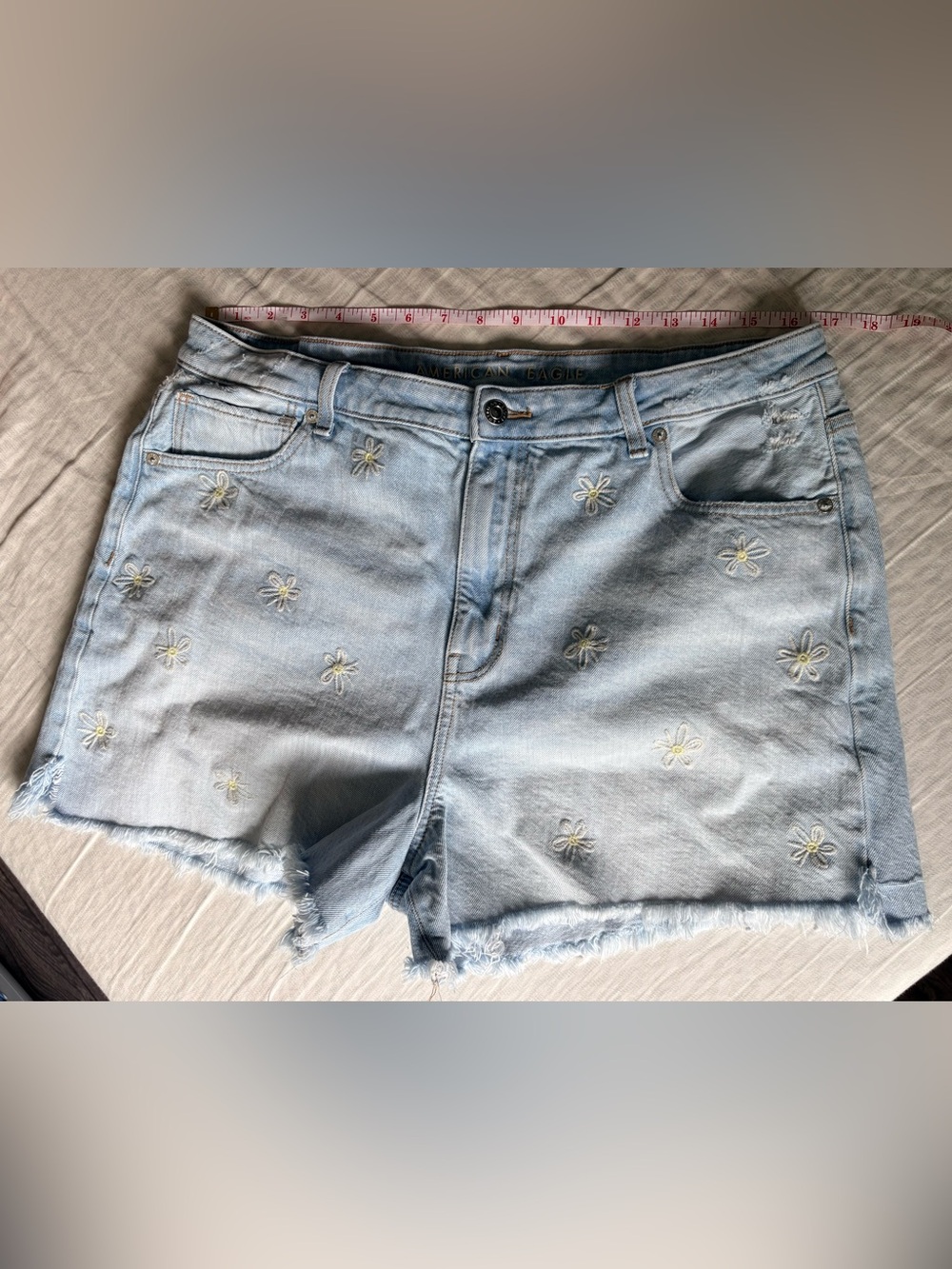 American Eagle Daisy Denim Shorts